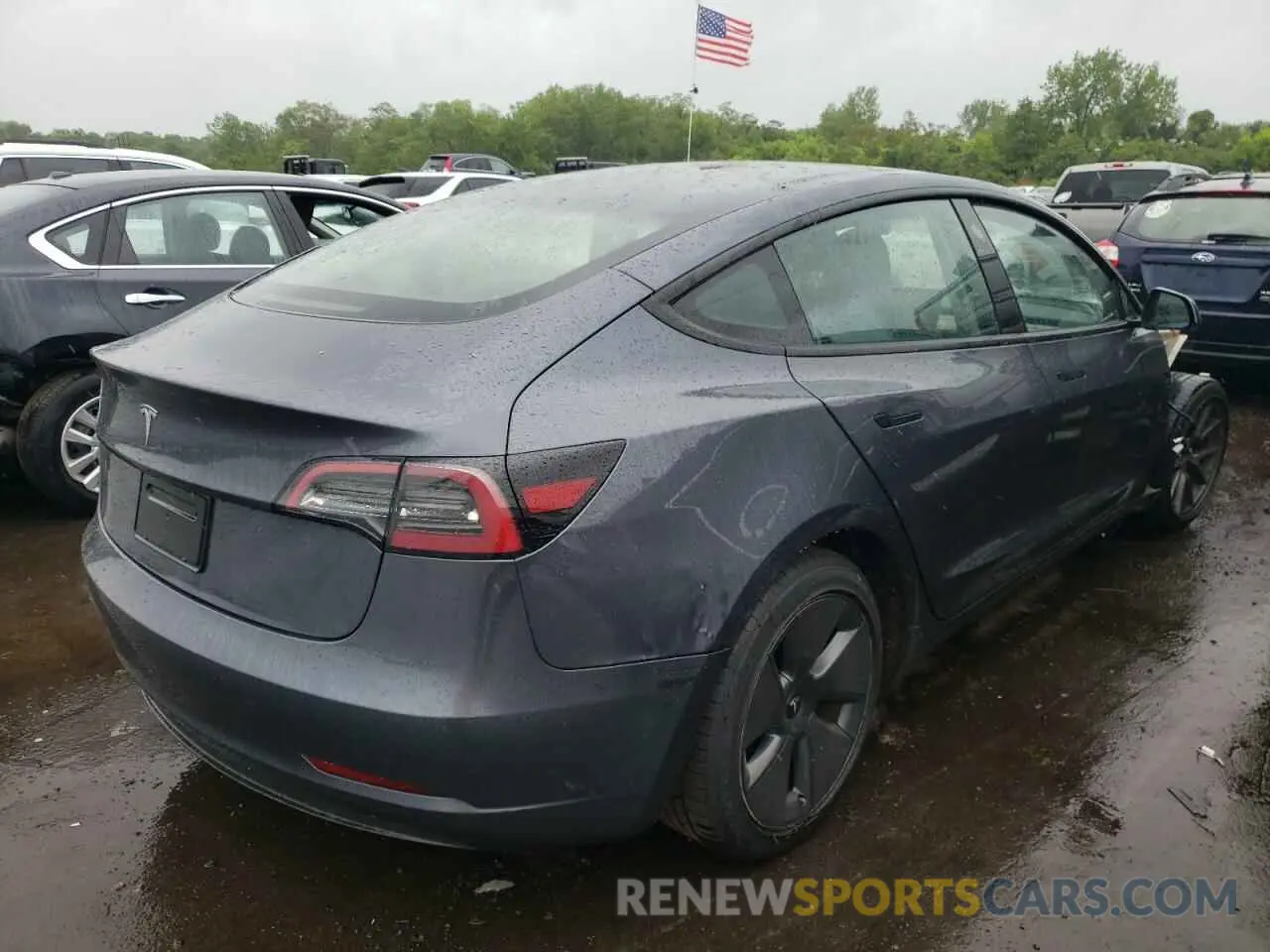 3 fotografías del automóvil dañado 5YJ3E1EA0PF683657 TESLA MODEL 3 2023