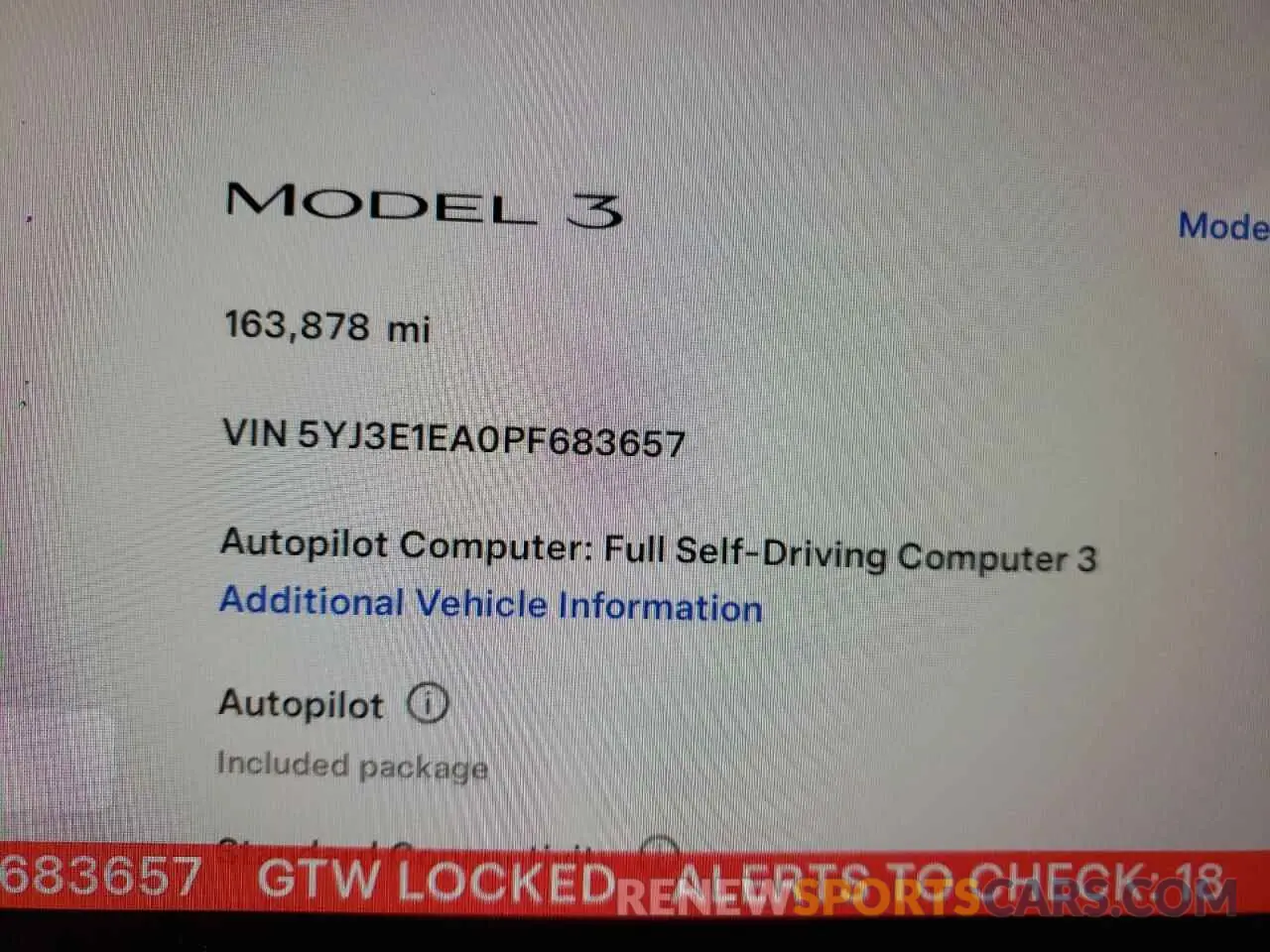9 fotografías del automóvil dañado 5YJ3E1EA0PF683657 TESLA MODEL 3 2023