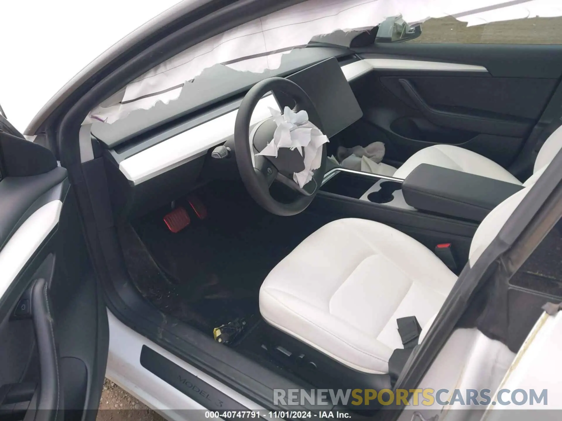 5 fotografías del automóvil dañado 5YJ3E1EA1PF384890 TESLA MODEL 3 2023