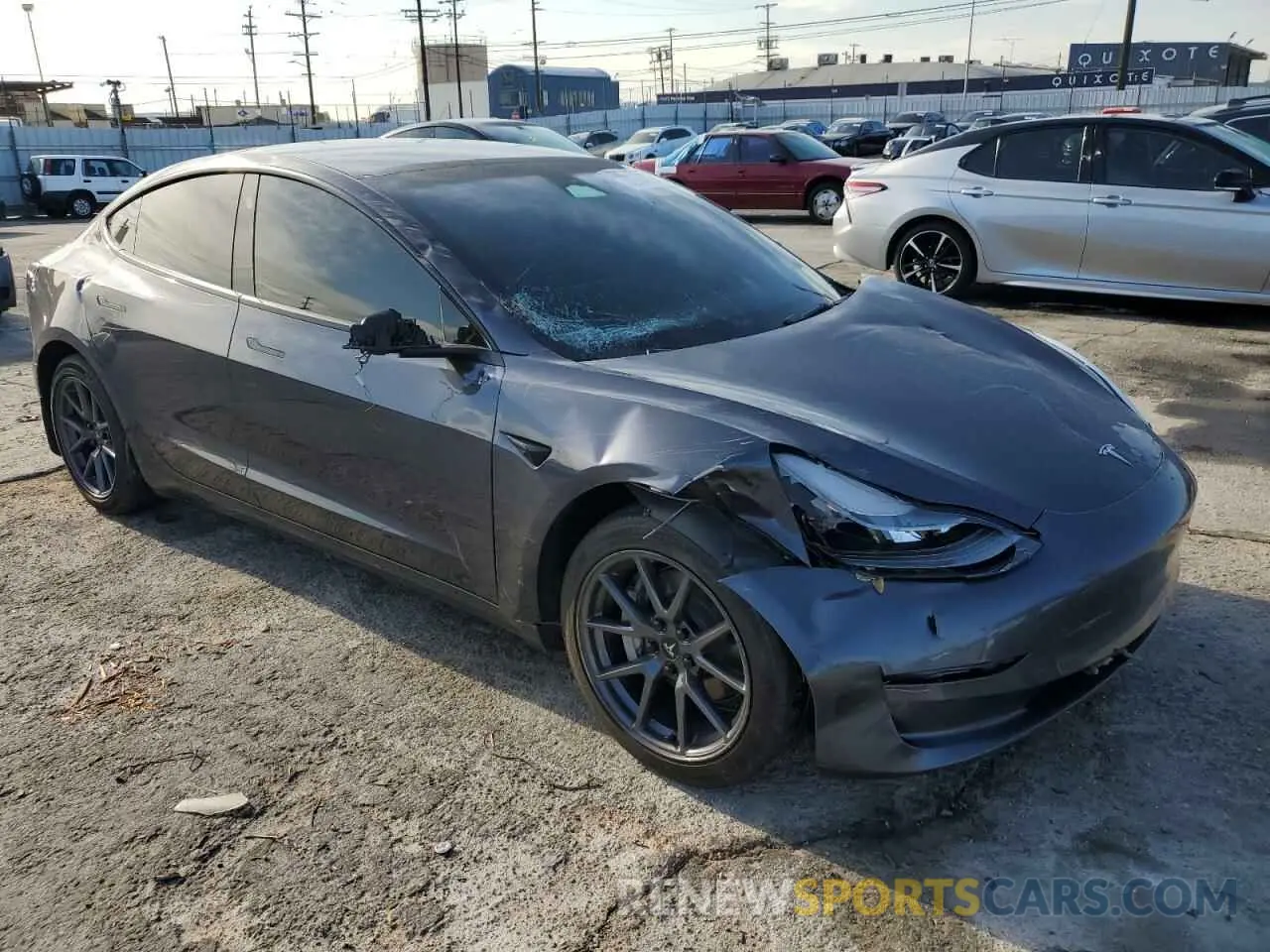 4 fotografías del automóvil dañado 5YJ3E1EA1PF410047 TESLA MODEL 3 2023