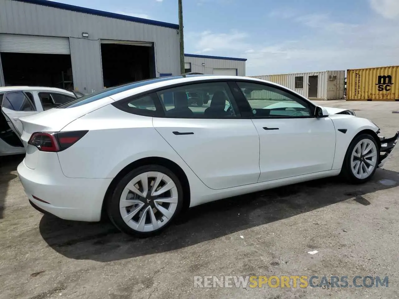 3 fotografías del automóvil dañado 5YJ3E1EA1PF427897 TESLA MODEL 3 2023