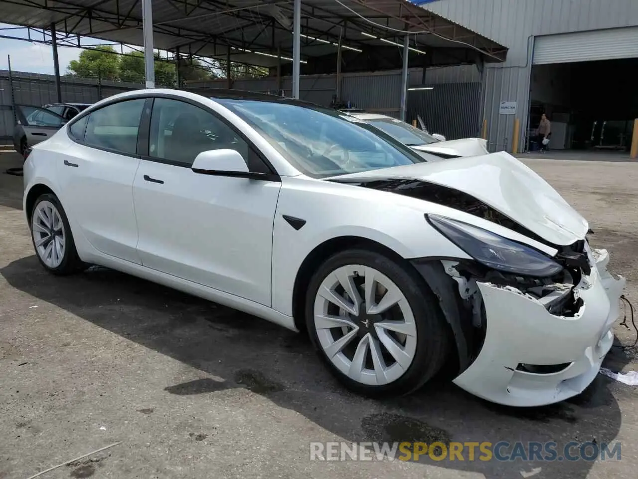 4 fotografías del automóvil dañado 5YJ3E1EA1PF427897 TESLA MODEL 3 2023