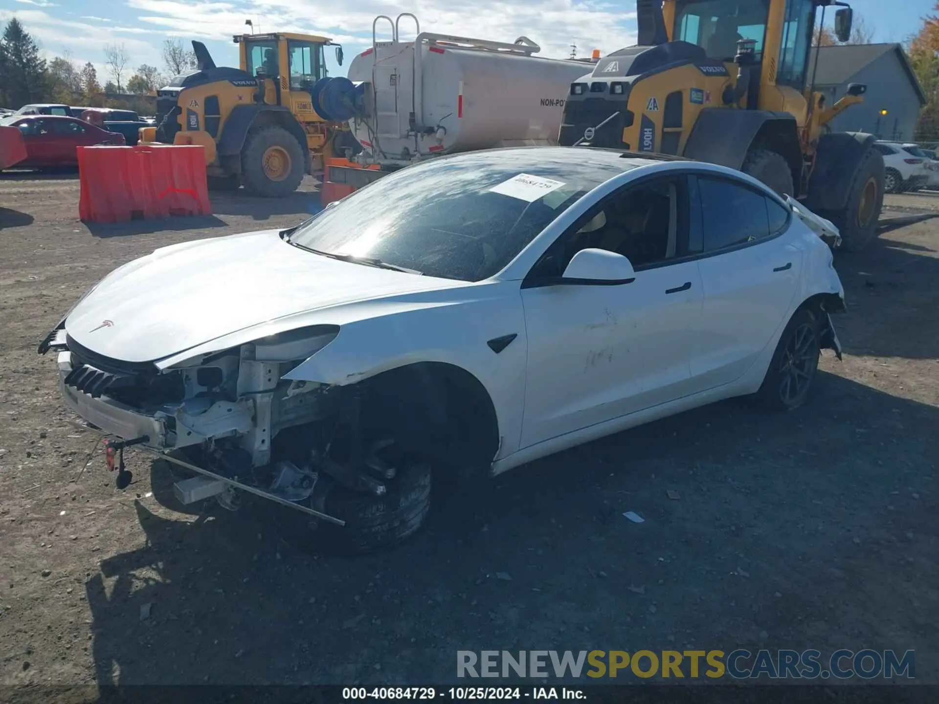 2 fotografías del automóvil dañado 5YJ3E1EA1PF430718 TESLA MODEL 3 2023