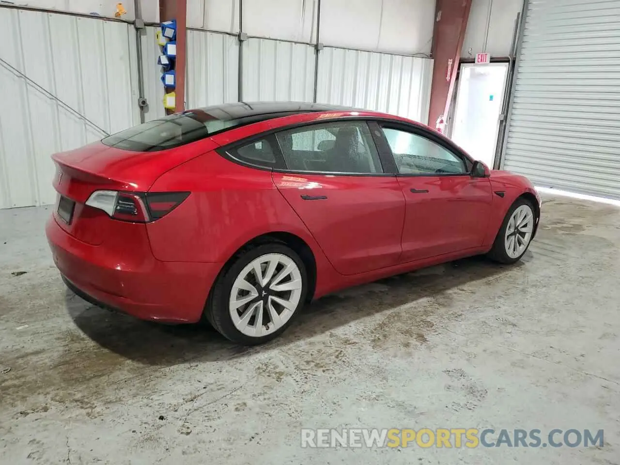 3 fotografías del automóvil dañado 5YJ3E1EA1PF433909 TESLA MODEL 3 2023