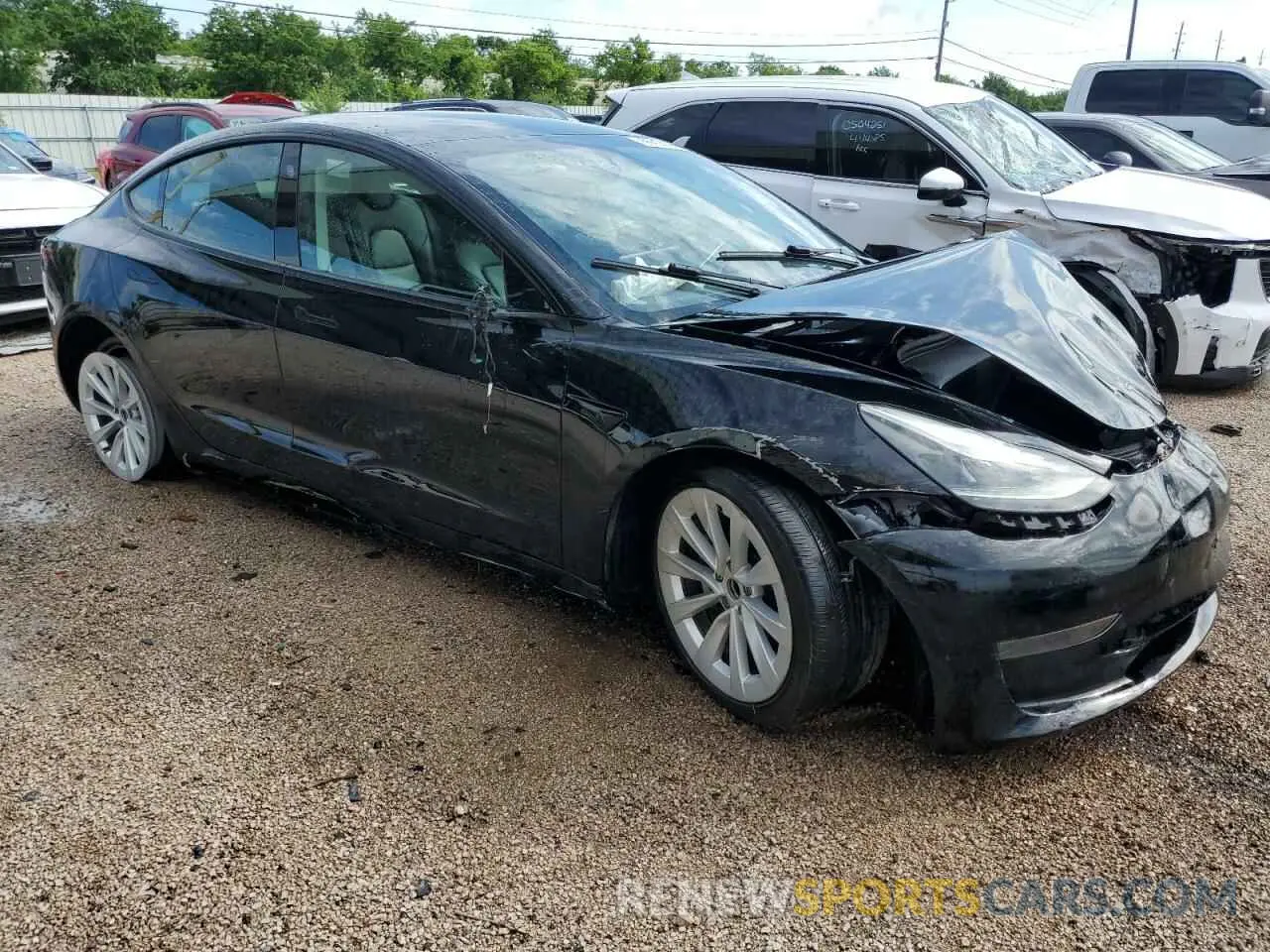4 fotografías del automóvil dañado 5YJ3E1EA1PF439368 TESLA MODEL 3 2023