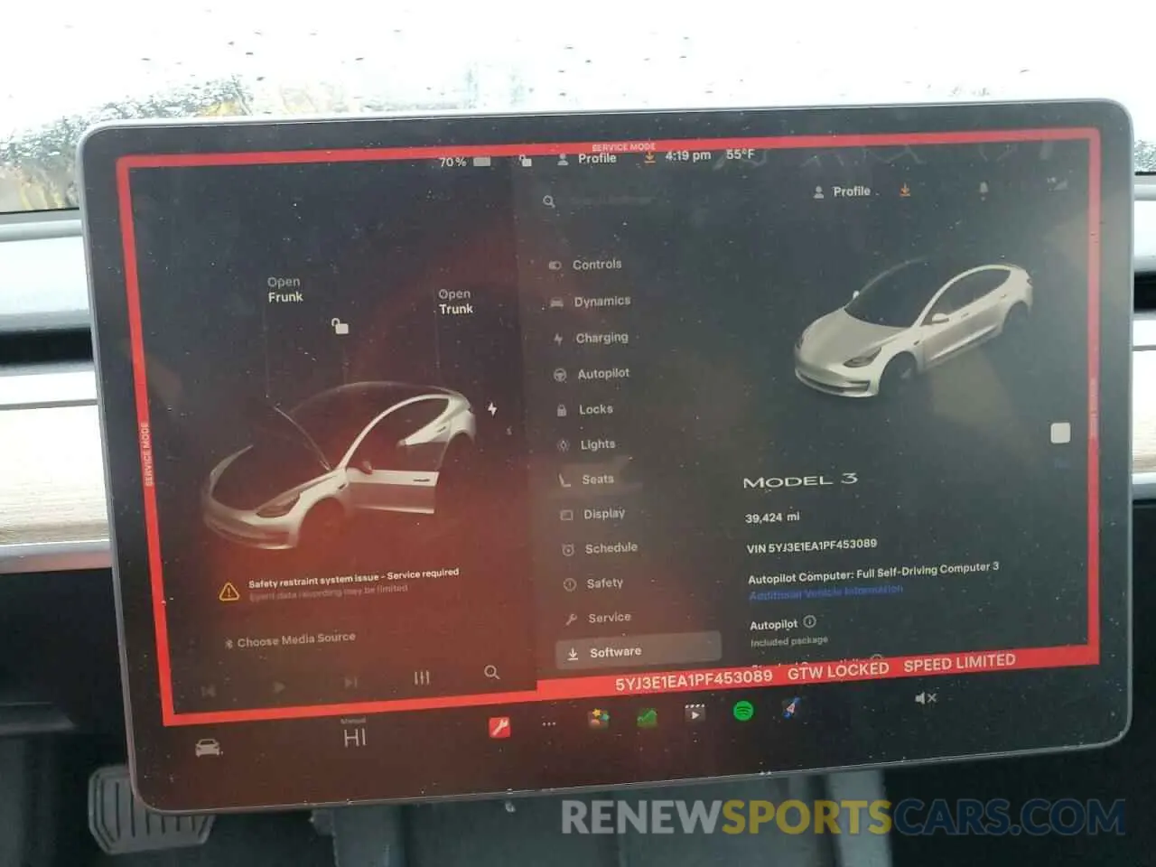 9 fotografías del automóvil dañado 5YJ3E1EA1PF453089 TESLA MODEL 3 2023