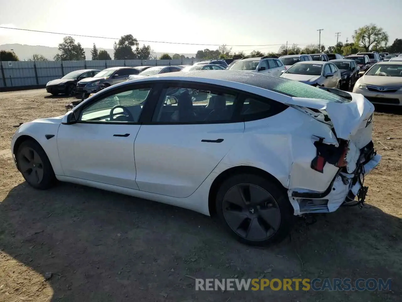 2 fotografías del automóvil dañado 5YJ3E1EA1PF497920 TESLA MODEL 3 2023