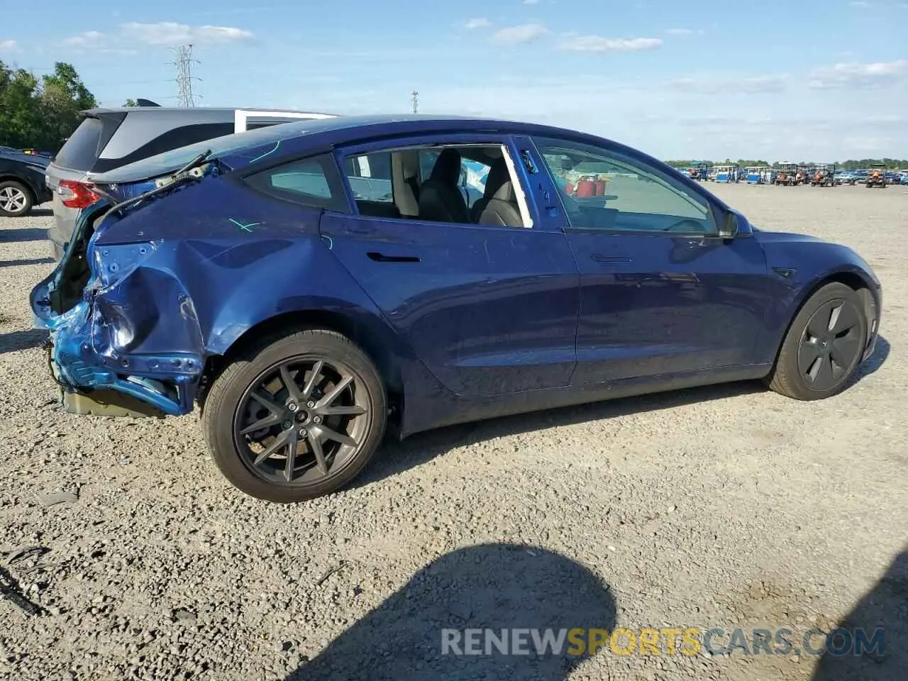3 fotografías del automóvil dañado 5YJ3E1EA1PF501464 TESLA MODEL 3 2023