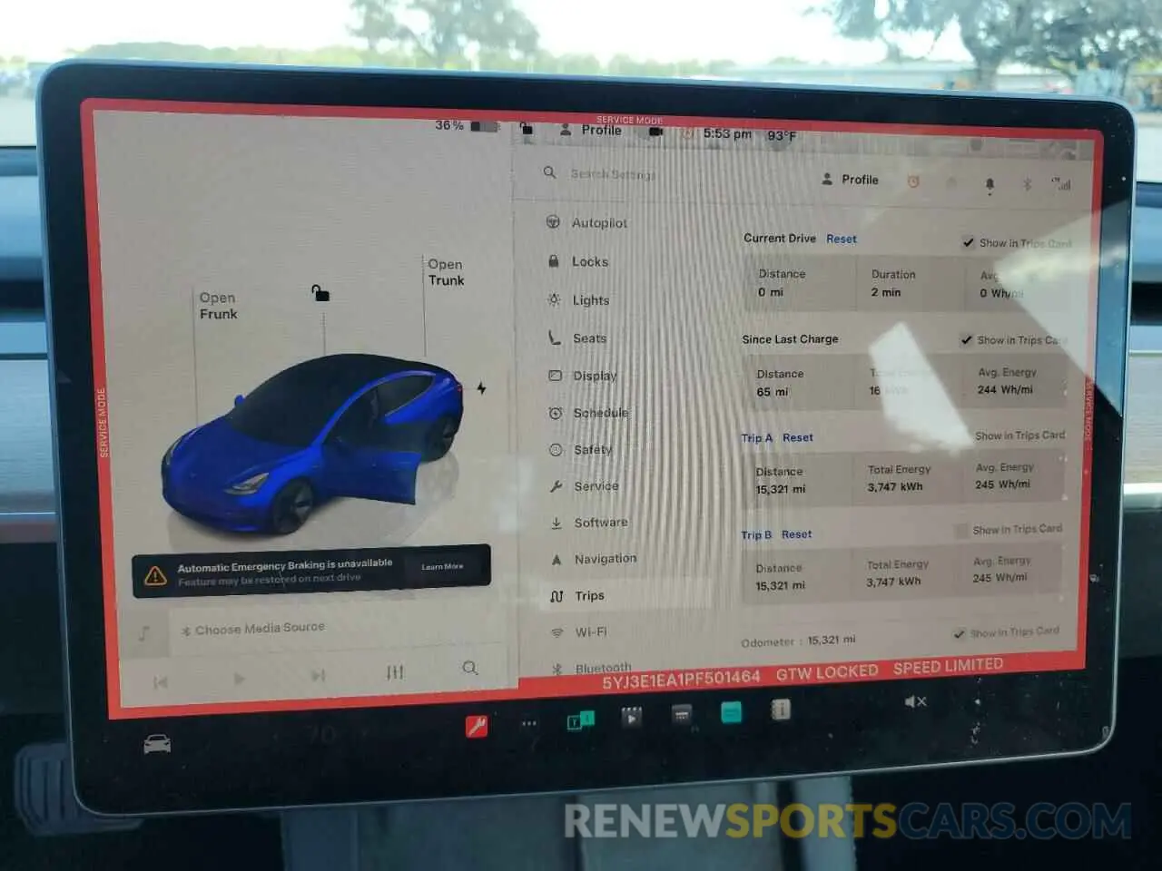 9 fotografías del automóvil dañado 5YJ3E1EA1PF501464 TESLA MODEL 3 2023