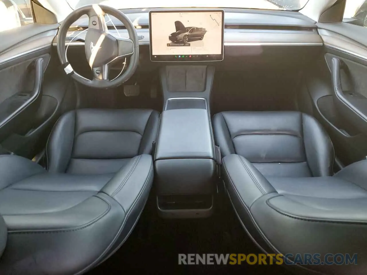 8 fotografías del automóvil dañado 5YJ3E1EA1PF504073 TESLA MODEL 3 2023