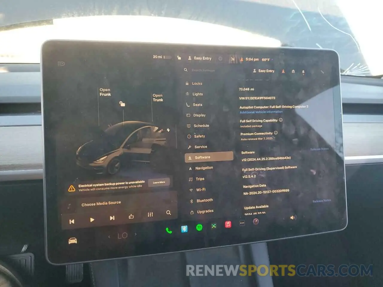 9 fotografías del automóvil dañado 5YJ3E1EA1PF504073 TESLA MODEL 3 2023