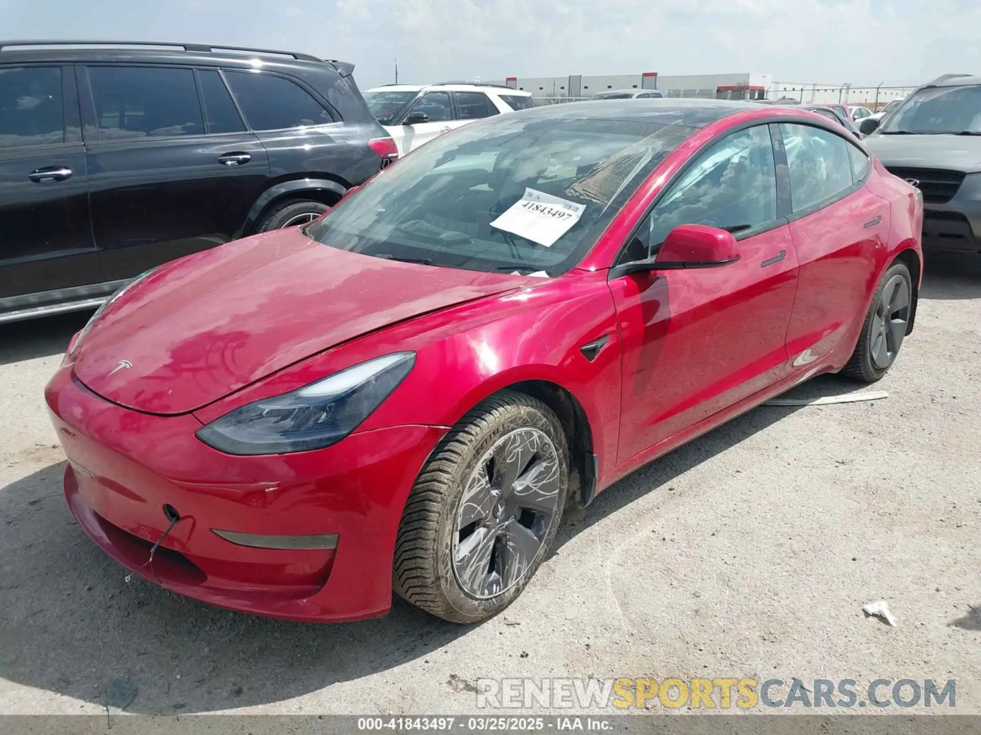 2 fotografías del automóvil dañado 5YJ3E1EA1PF509094 TESLA MODEL 3 2023