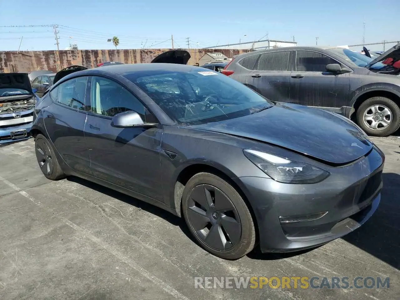 4 fotografías del automóvil dañado 5YJ3E1EA1PF540880 TESLA MODEL 3 2023