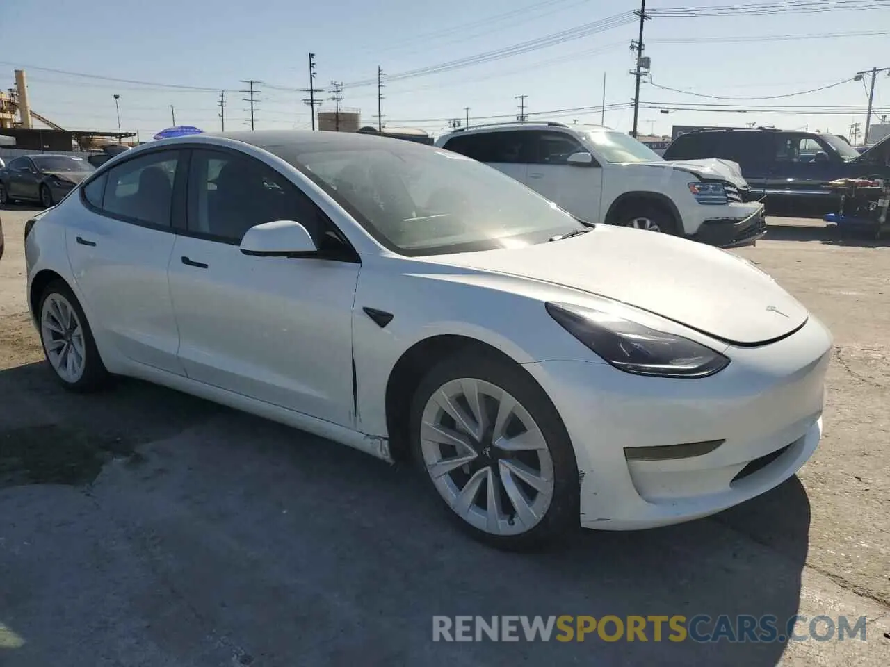 4 fotografías del automóvil dañado 5YJ3E1EA1PF546534 TESLA MODEL 3 2023