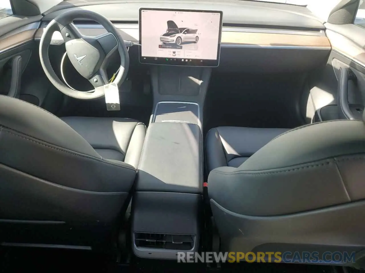 8 fotografías del automóvil dañado 5YJ3E1EA1PF546534 TESLA MODEL 3 2023