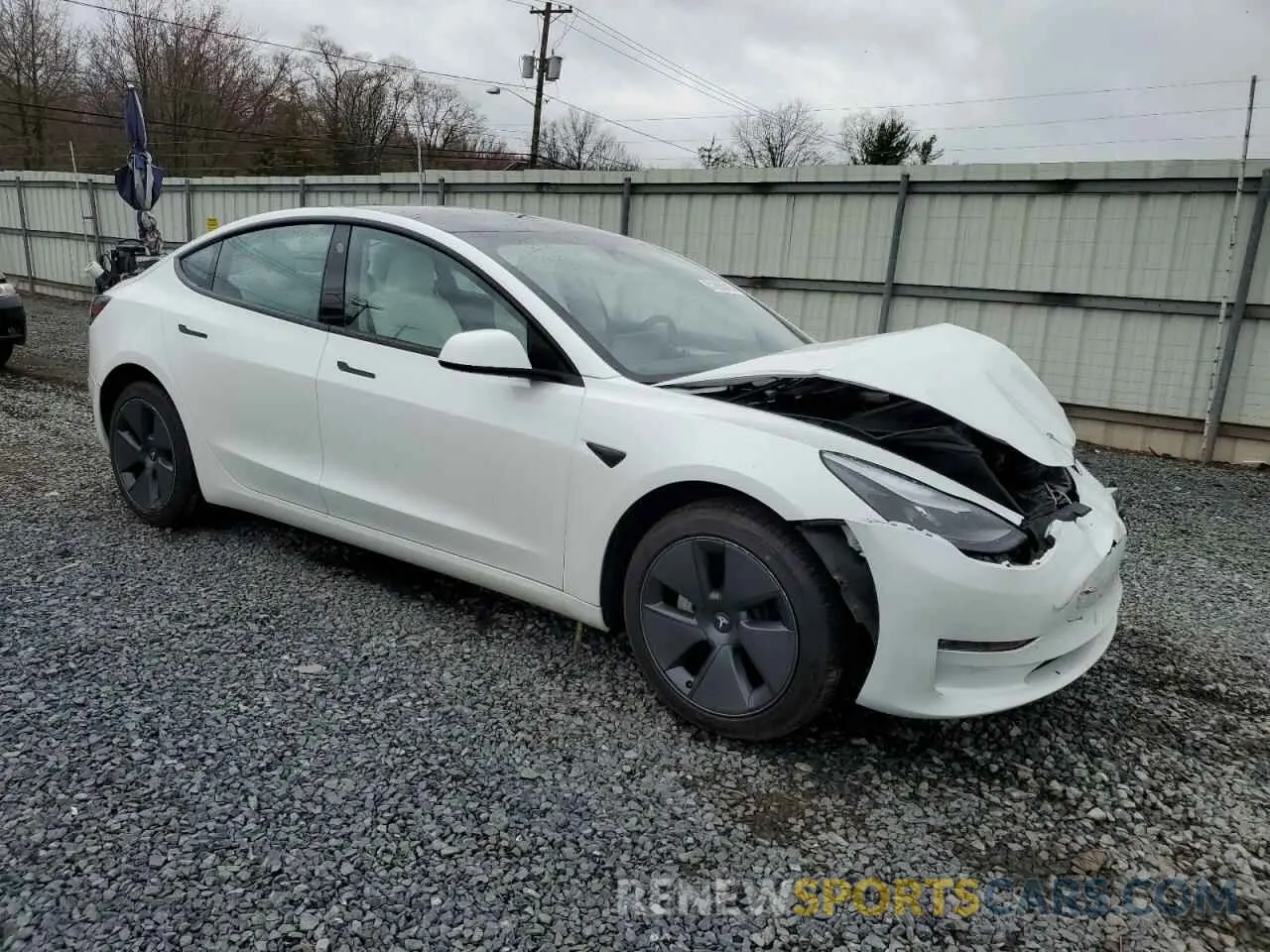 4 fotografías del automóvil dañado 5YJ3E1EA1PF550924 TESLA MODEL 3 2023
