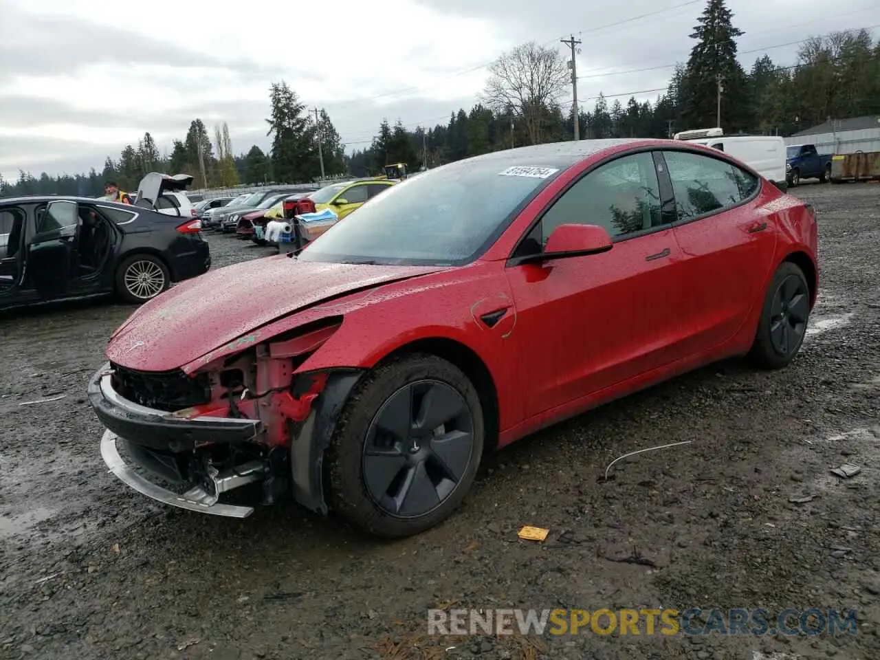 1 fotografías del automóvil dañado 5YJ3E1EA1PF567769 TESLA MODEL 3 2023