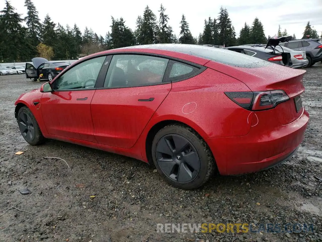 2 fotografías del automóvil dañado 5YJ3E1EA1PF567769 TESLA MODEL 3 2023