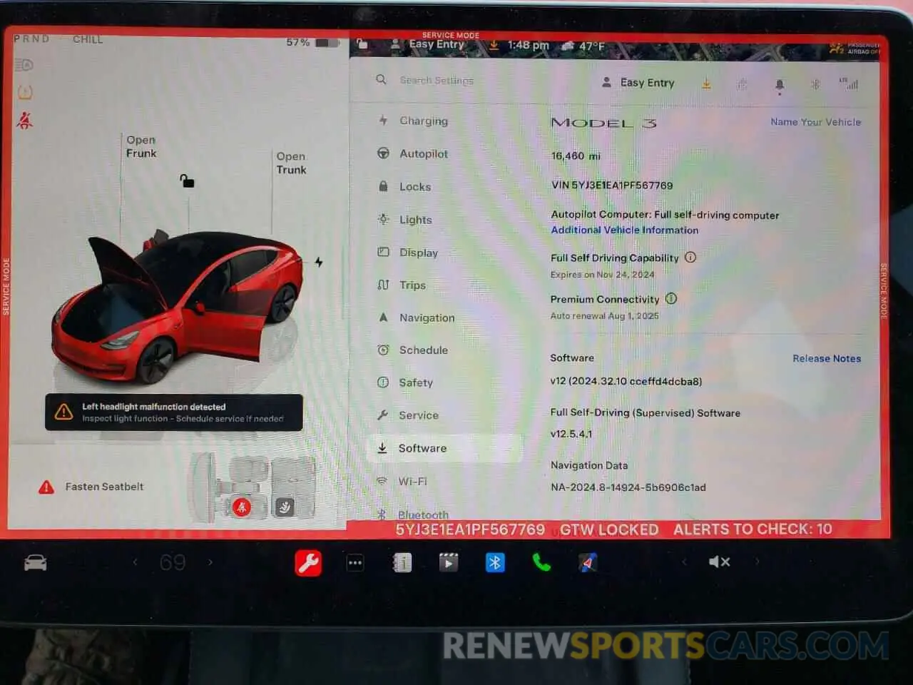 9 fotografías del automóvil dañado 5YJ3E1EA1PF567769 TESLA MODEL 3 2023