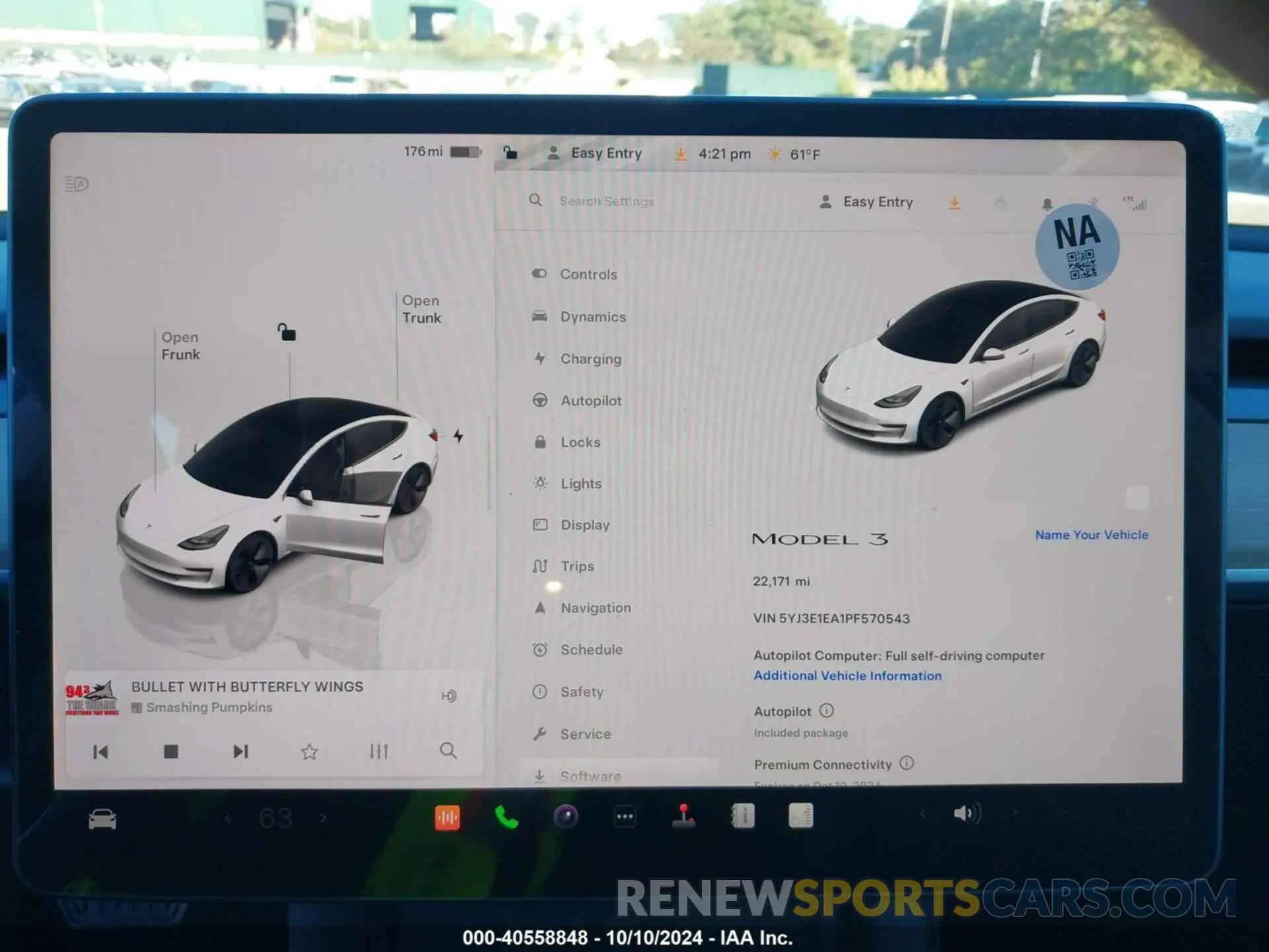 15 fotografías del automóvil dañado 5YJ3E1EA1PF570543 TESLA MODEL 3 2023