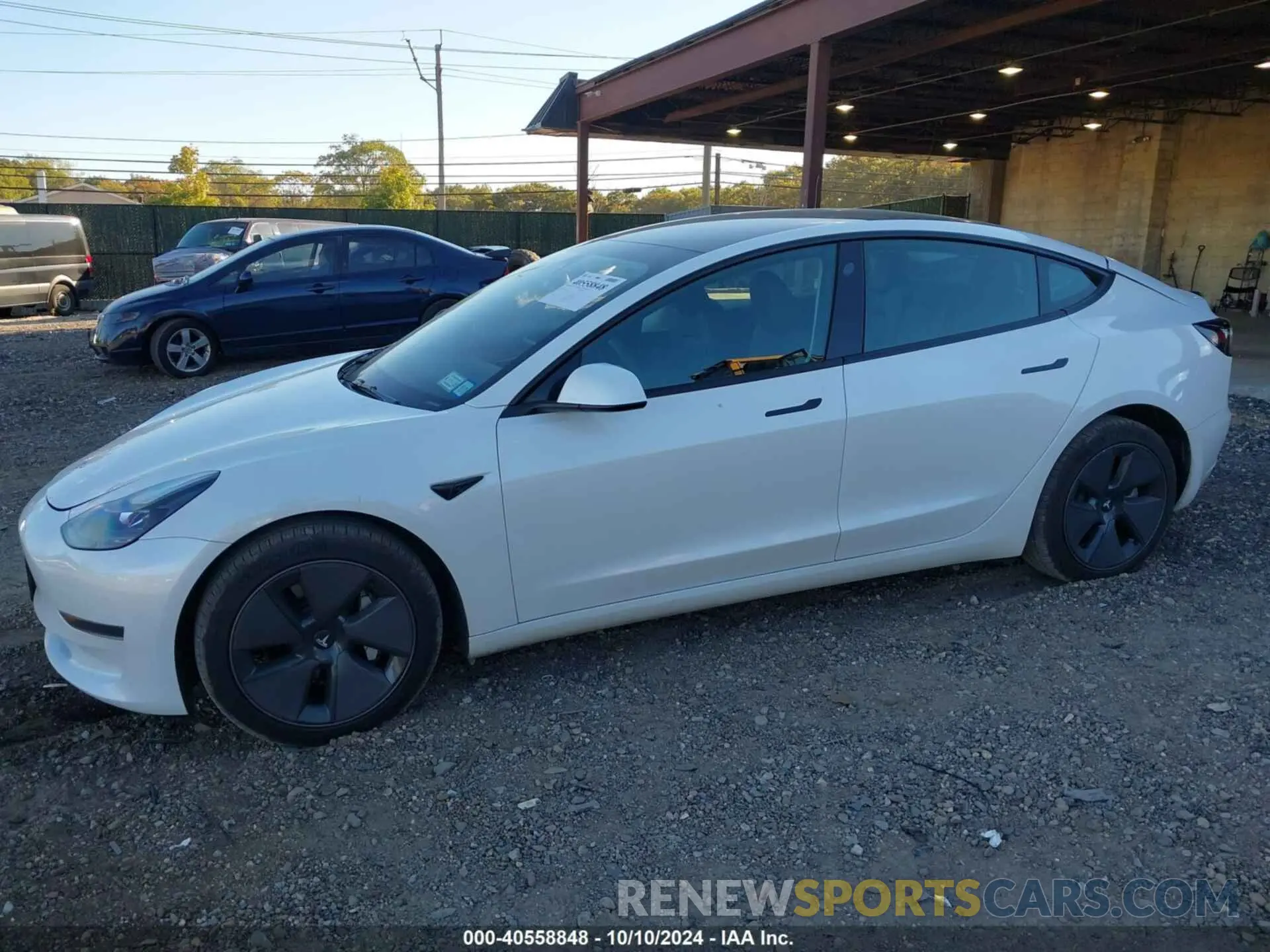 2 fotografías del automóvil dañado 5YJ3E1EA1PF570543 TESLA MODEL 3 2023