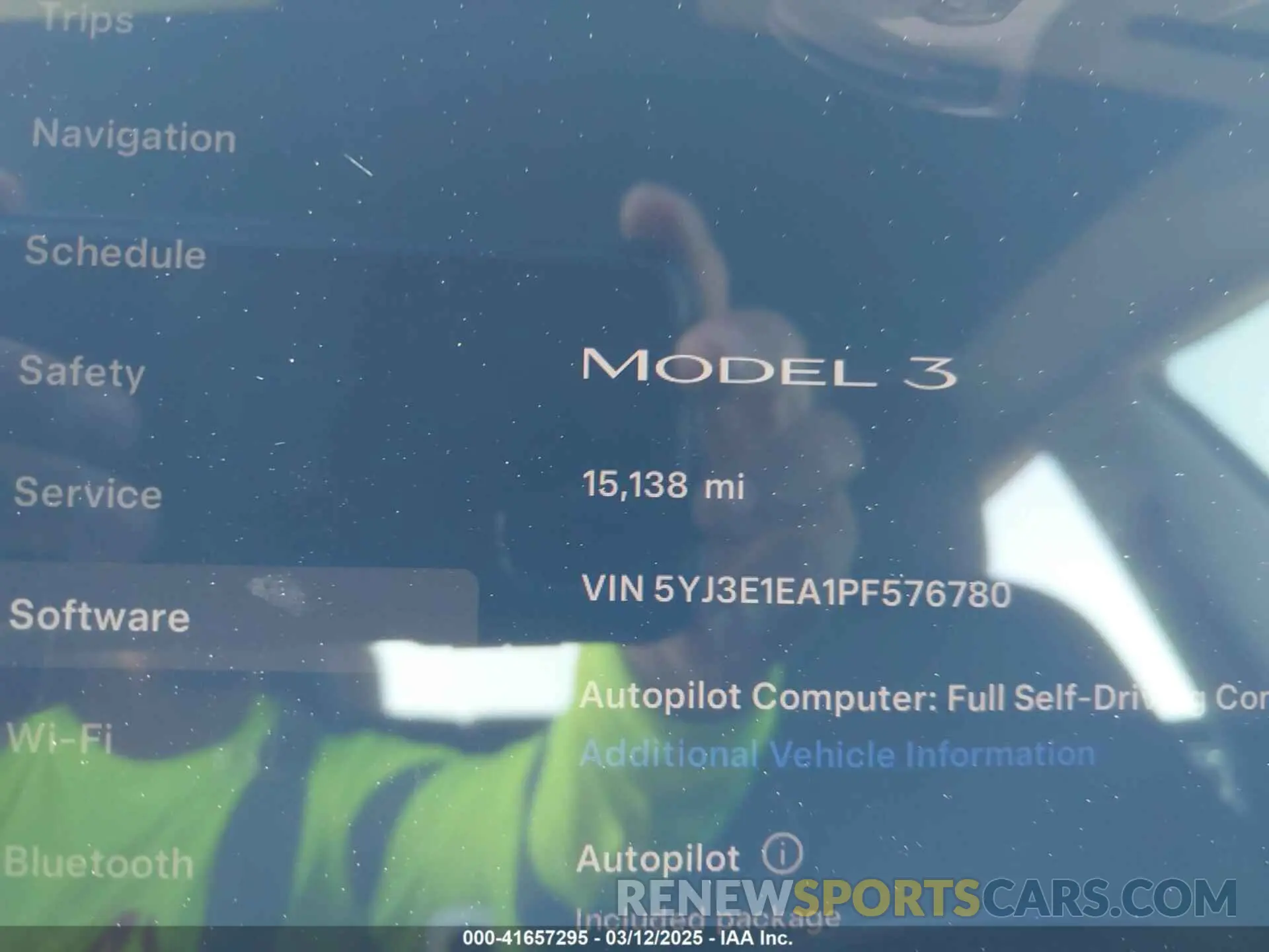 16 fotografías del automóvil dañado 5YJ3E1EA1PF576780 TESLA MODEL 3 2023