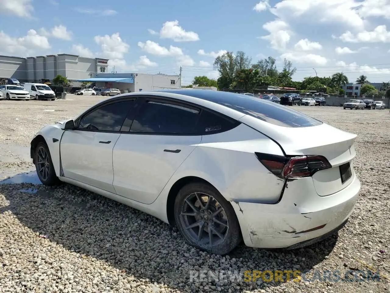 2 fotografías del automóvil dañado 5YJ3E1EA1PF582899 TESLA MODEL 3 2023