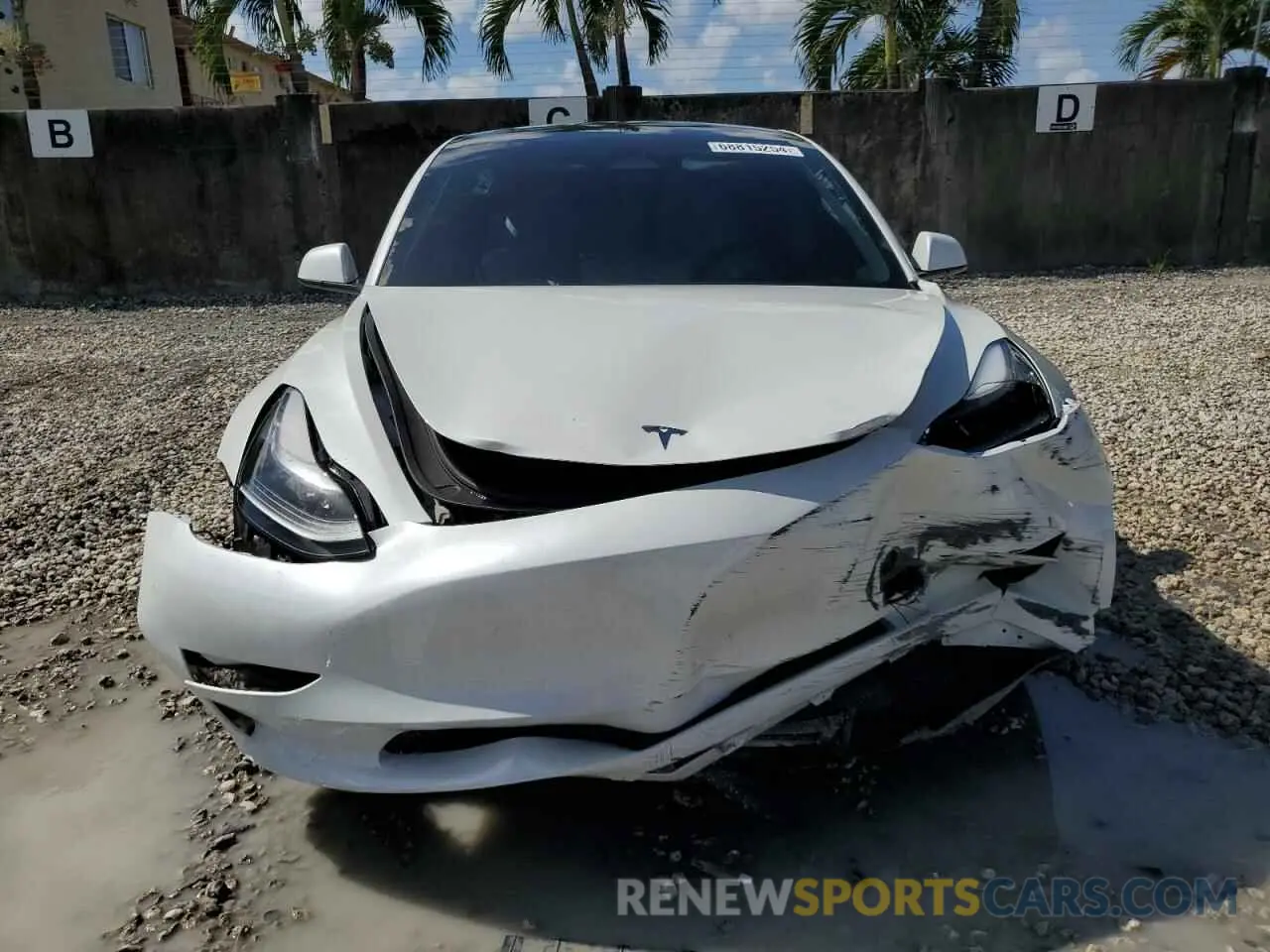 5 fotografías del automóvil dañado 5YJ3E1EA1PF582899 TESLA MODEL 3 2023