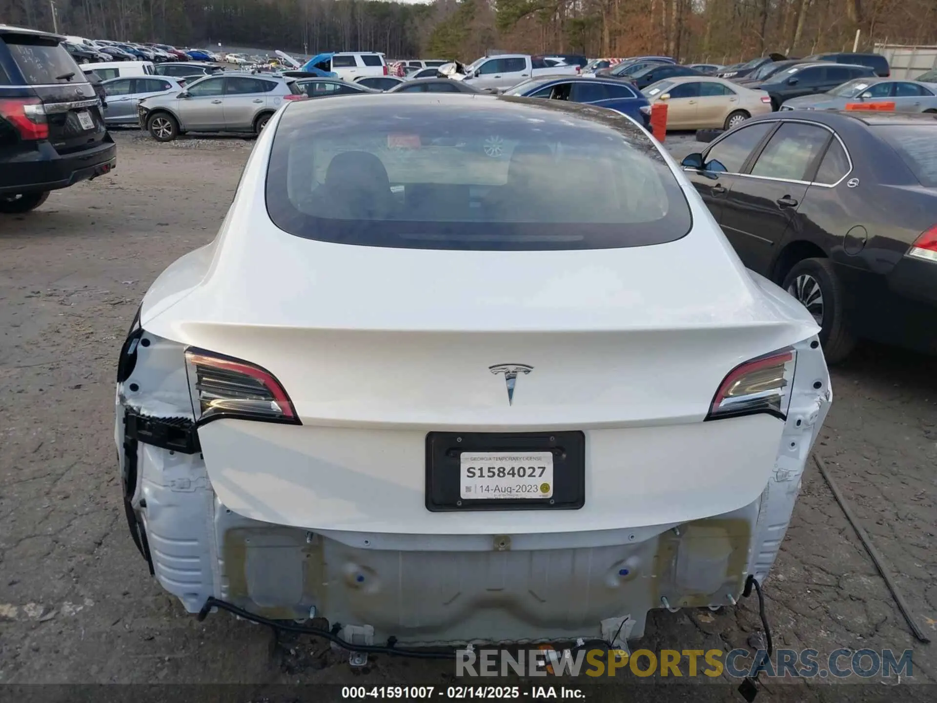 15 fotografías del automóvil dañado 5YJ3E1EA1PF600723 TESLA MODEL 3 2023
