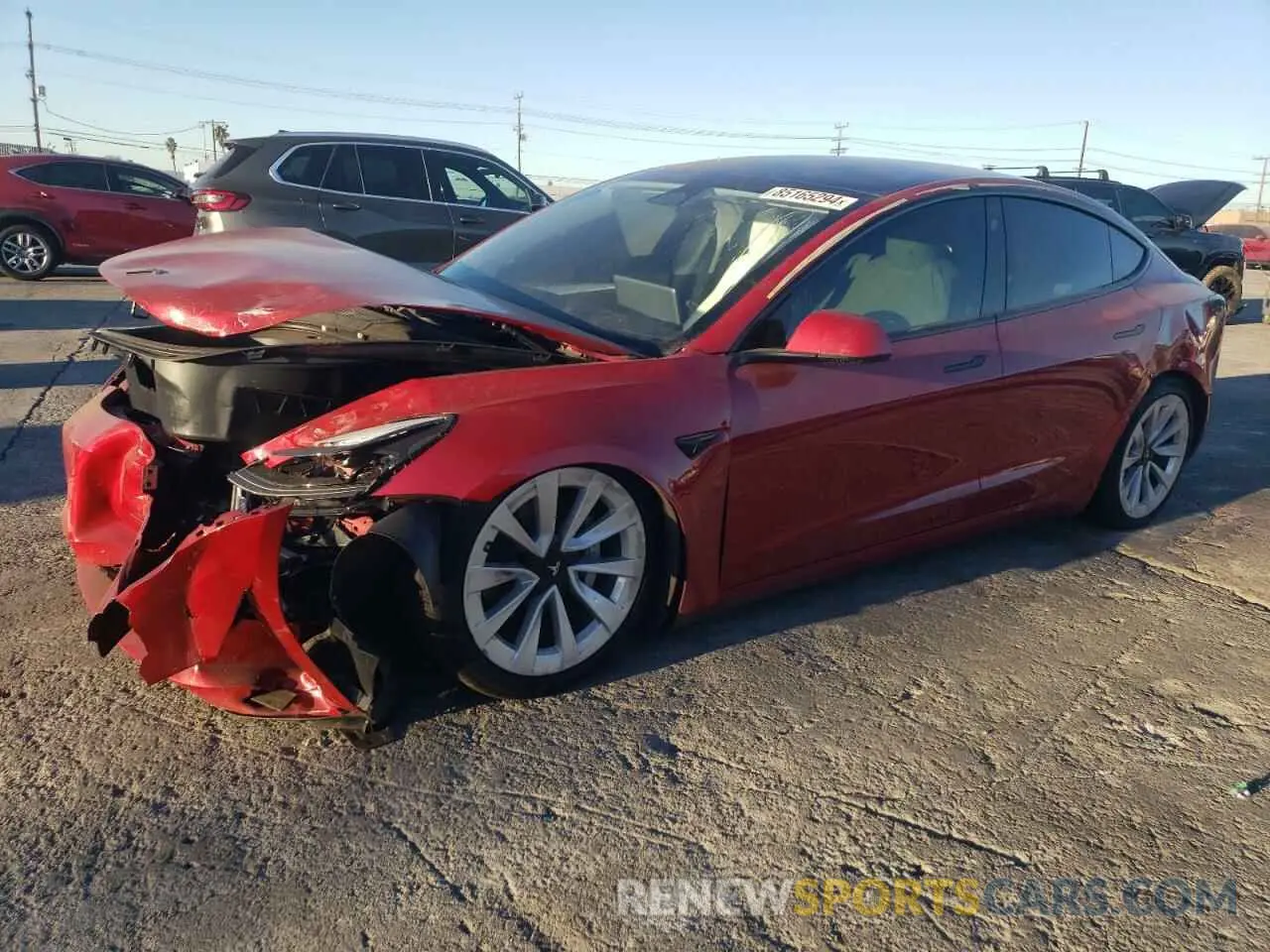 1 fotografías del automóvil dañado 5YJ3E1EA1PF616727 TESLA MODEL 3 2023