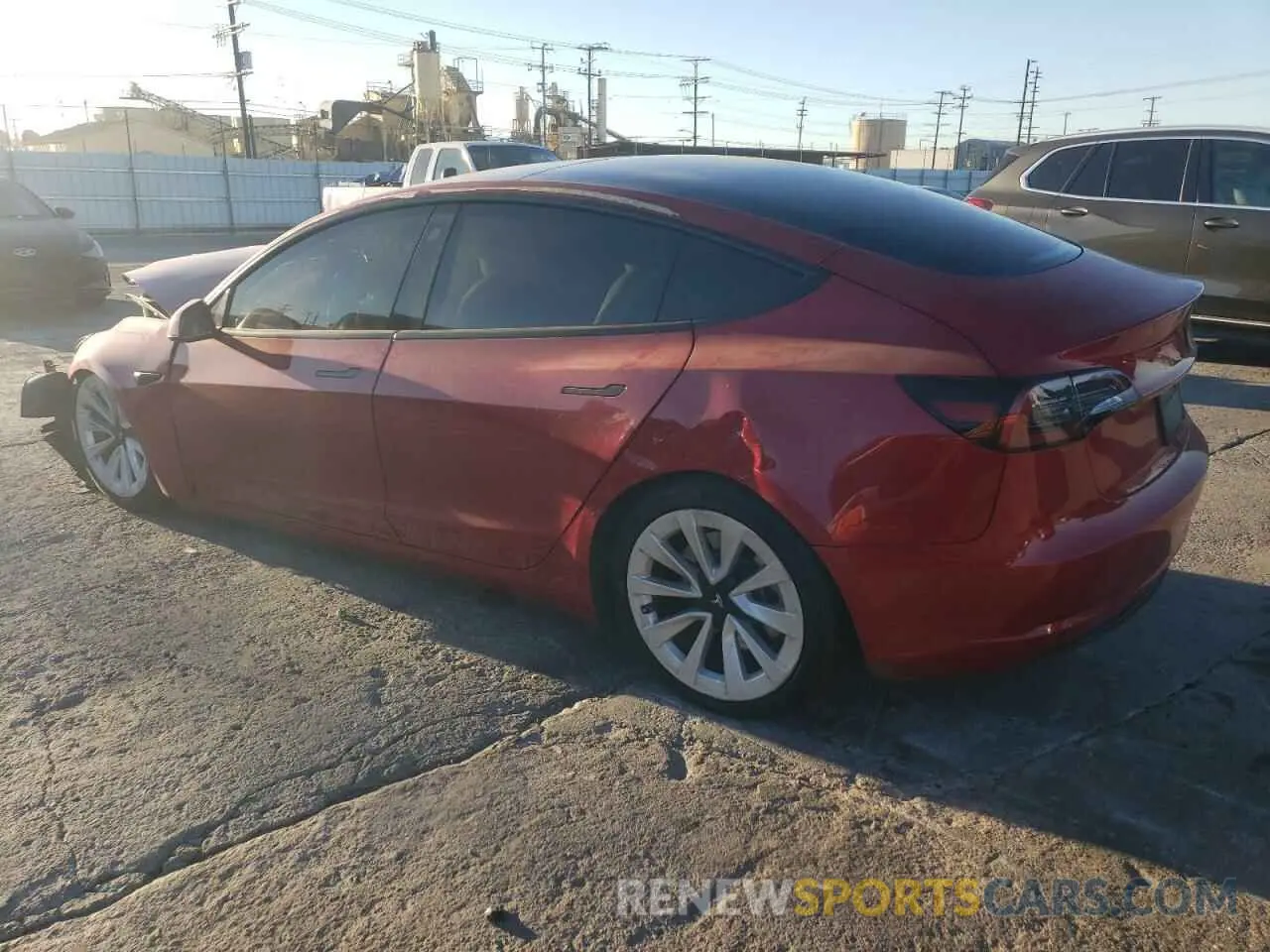 2 fotografías del automóvil dañado 5YJ3E1EA1PF616727 TESLA MODEL 3 2023