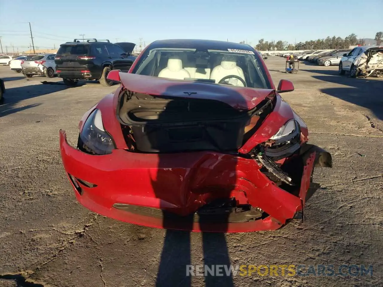 5 fotografías del automóvil dañado 5YJ3E1EA1PF616727 TESLA MODEL 3 2023