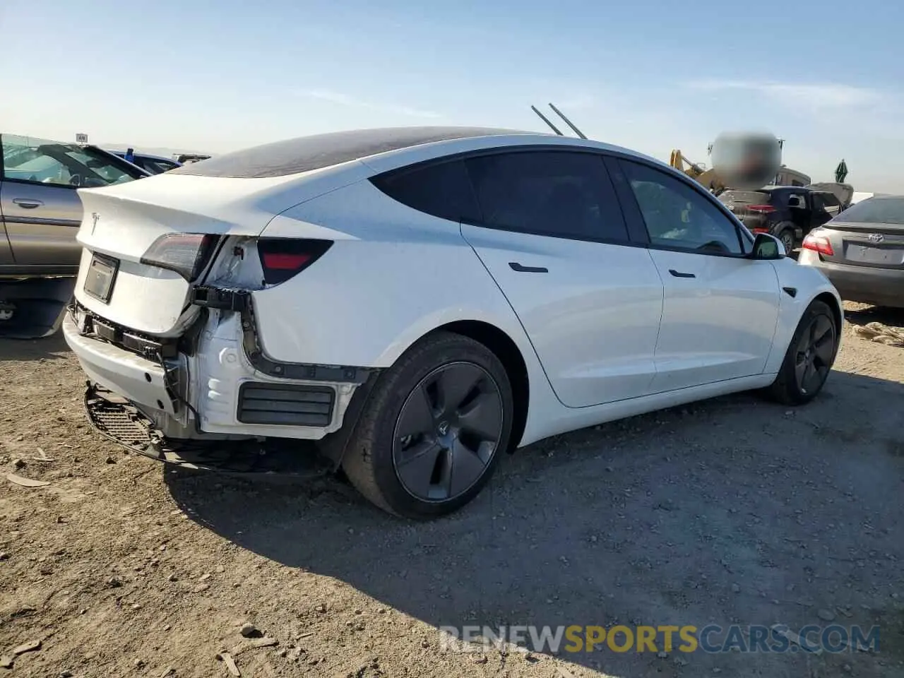 3 fotografías del automóvil dañado 5YJ3E1EA1PF616811 TESLA MODEL 3 2023