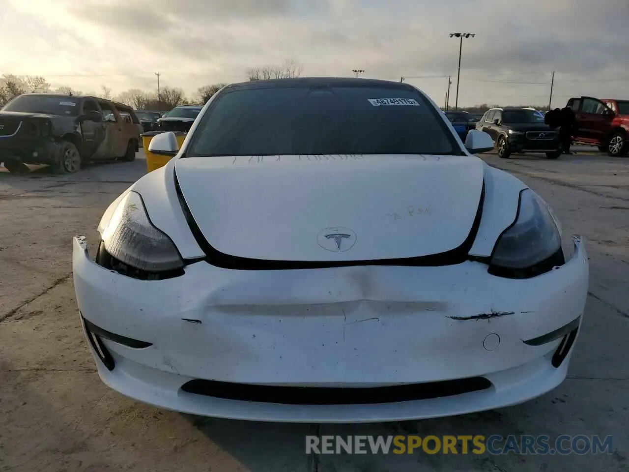 5 fotografías del automóvil dañado 5YJ3E1EA1PF619885 TESLA MODEL 3 2023