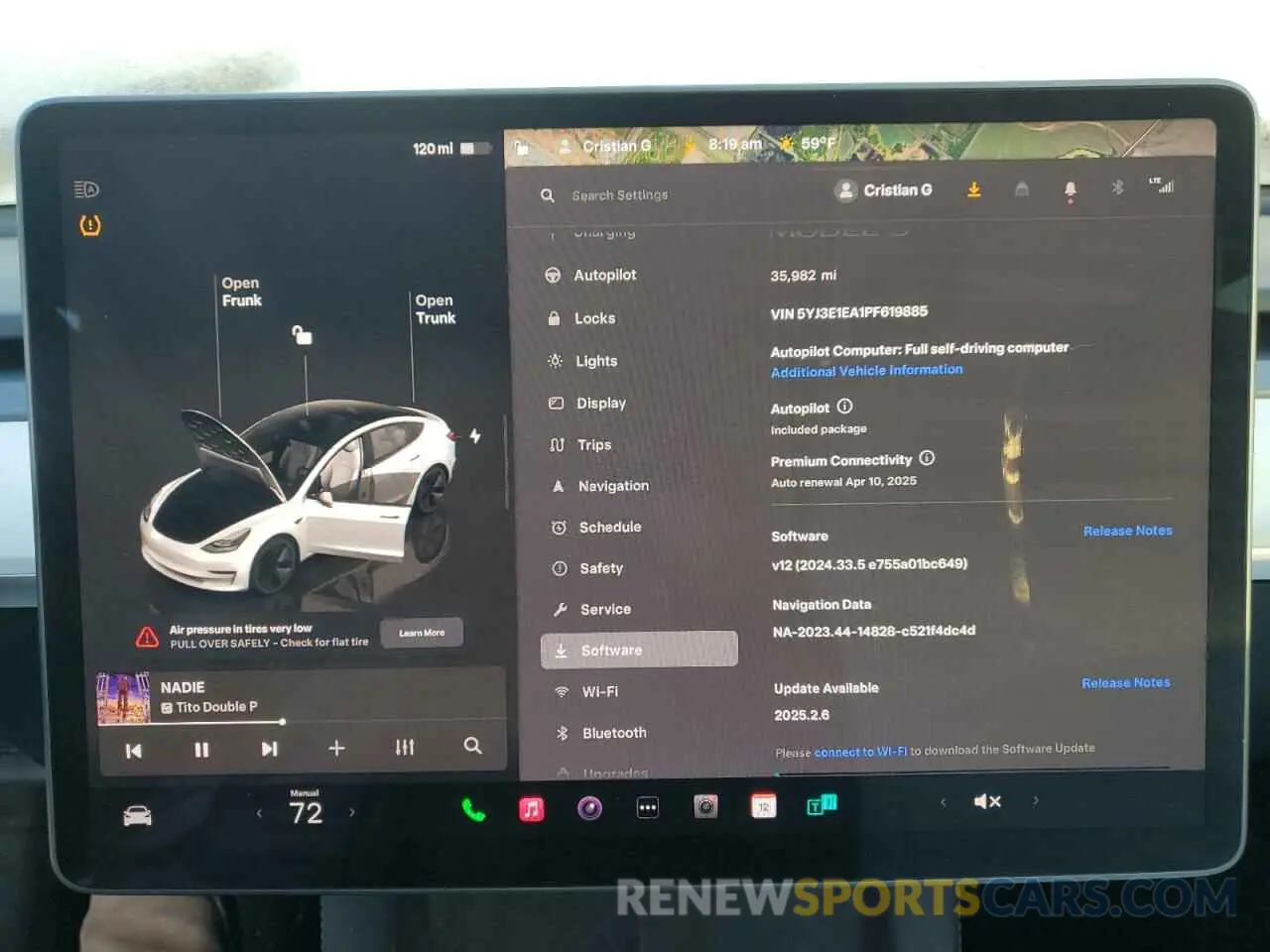 9 fotografías del automóvil dañado 5YJ3E1EA1PF619885 TESLA MODEL 3 2023