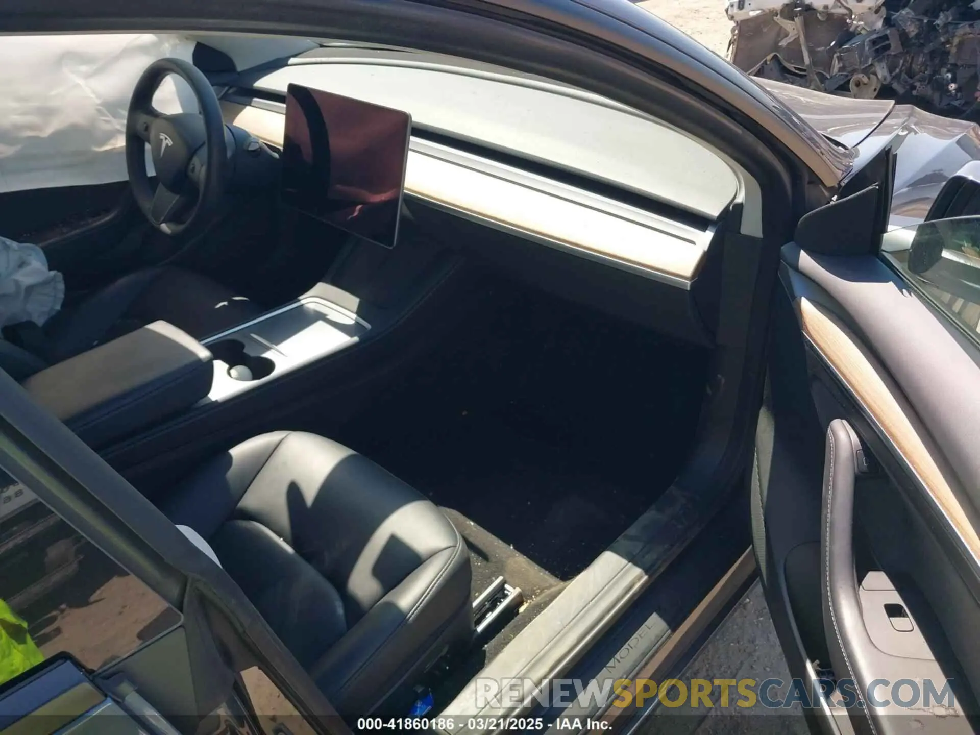 5 fotografías del automóvil dañado 5YJ3E1EA1PF622012 TESLA MODEL 3 2023