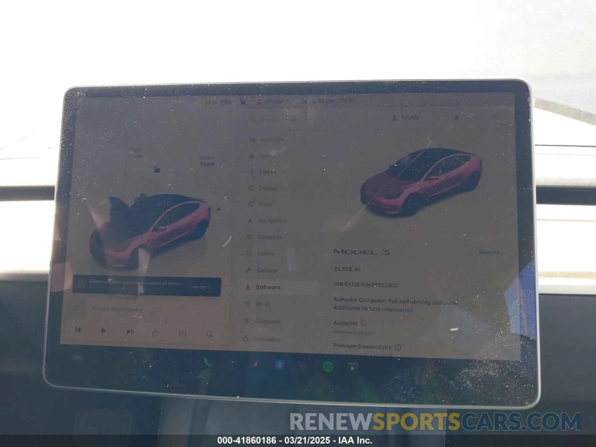 7 fotografías del automóvil dañado 5YJ3E1EA1PF622012 TESLA MODEL 3 2023
