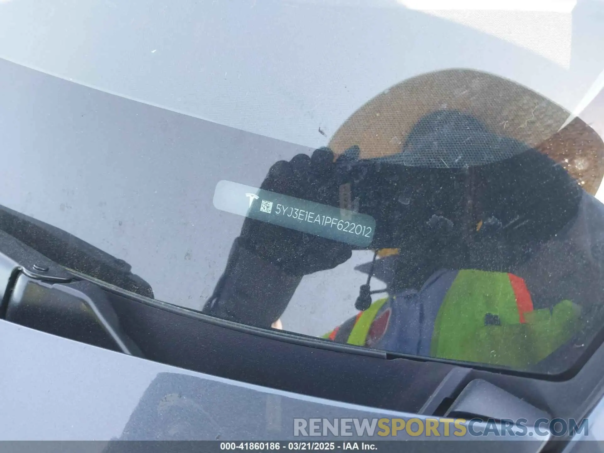 9 fotografías del automóvil dañado 5YJ3E1EA1PF622012 TESLA MODEL 3 2023