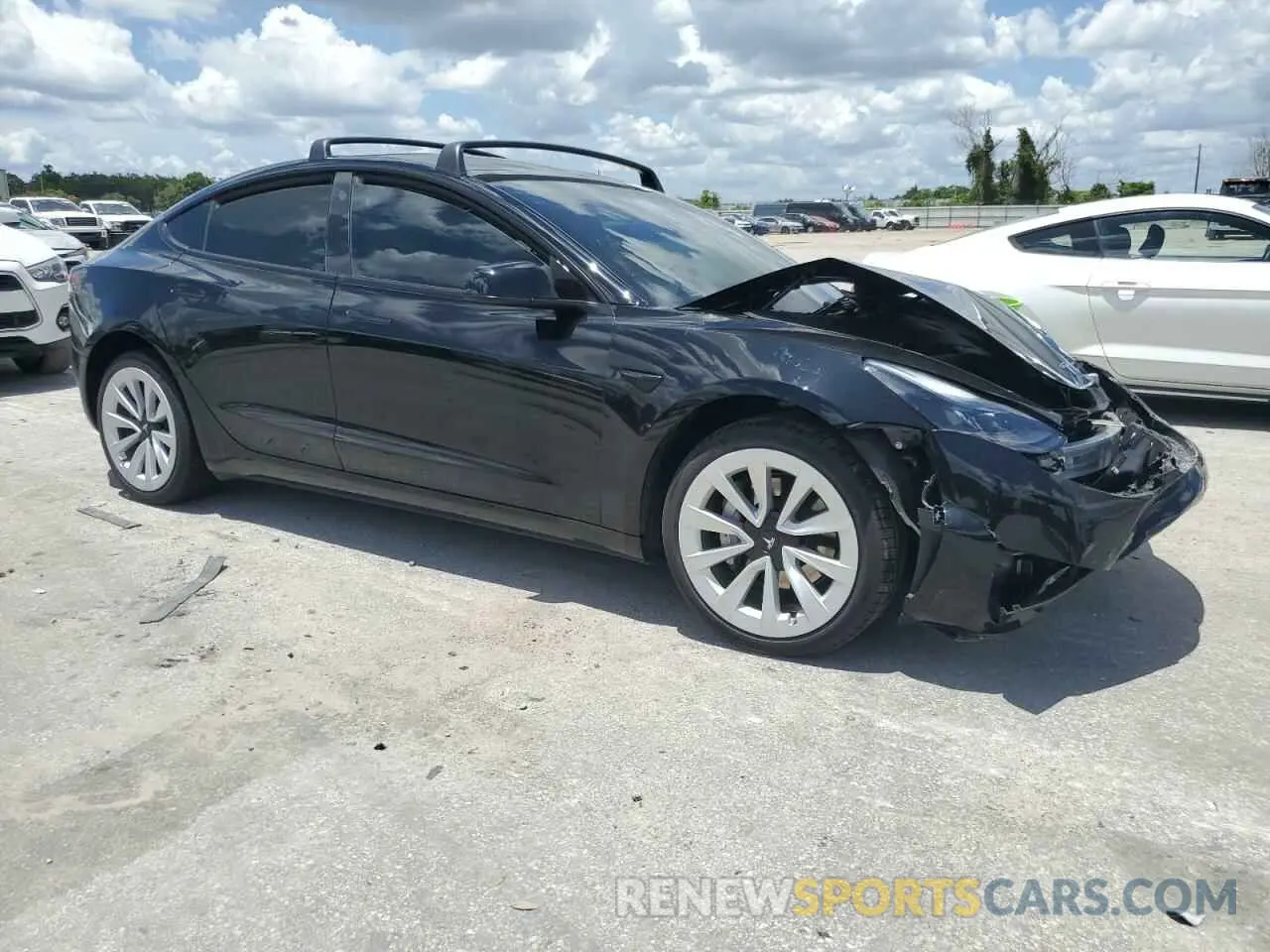 4 fotografías del automóvil dañado 5YJ3E1EA1PF639389 TESLA MODEL 3 2023
