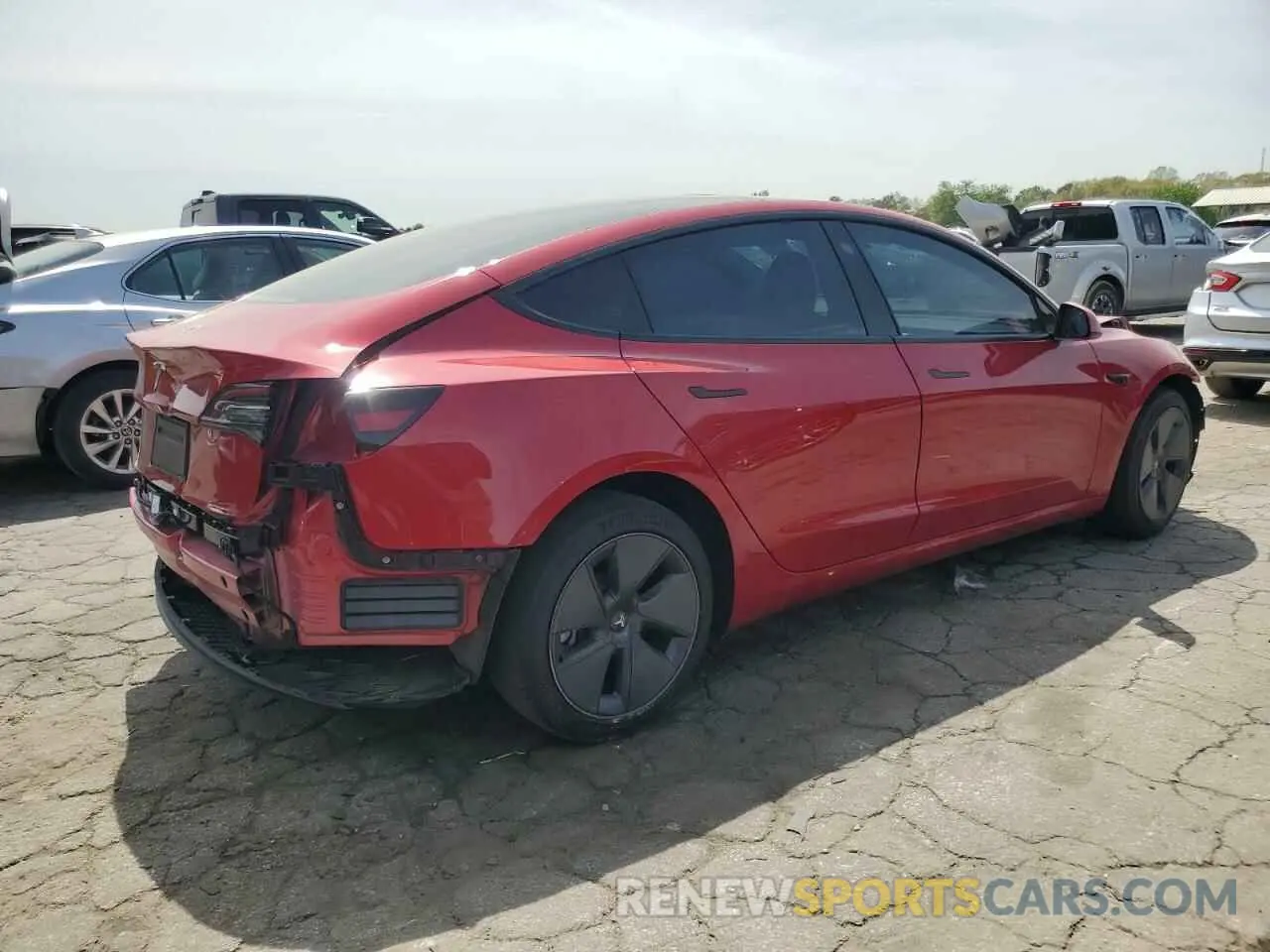 3 fotografías del automóvil dañado 5YJ3E1EA1PF642423 TESLA MODEL 3 2023