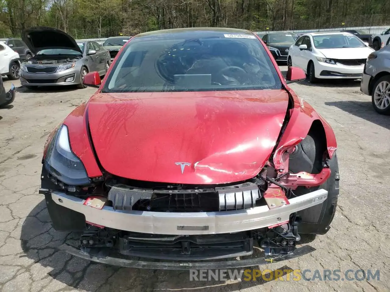 5 fotografías del automóvil dañado 5YJ3E1EA1PF642423 TESLA MODEL 3 2023
