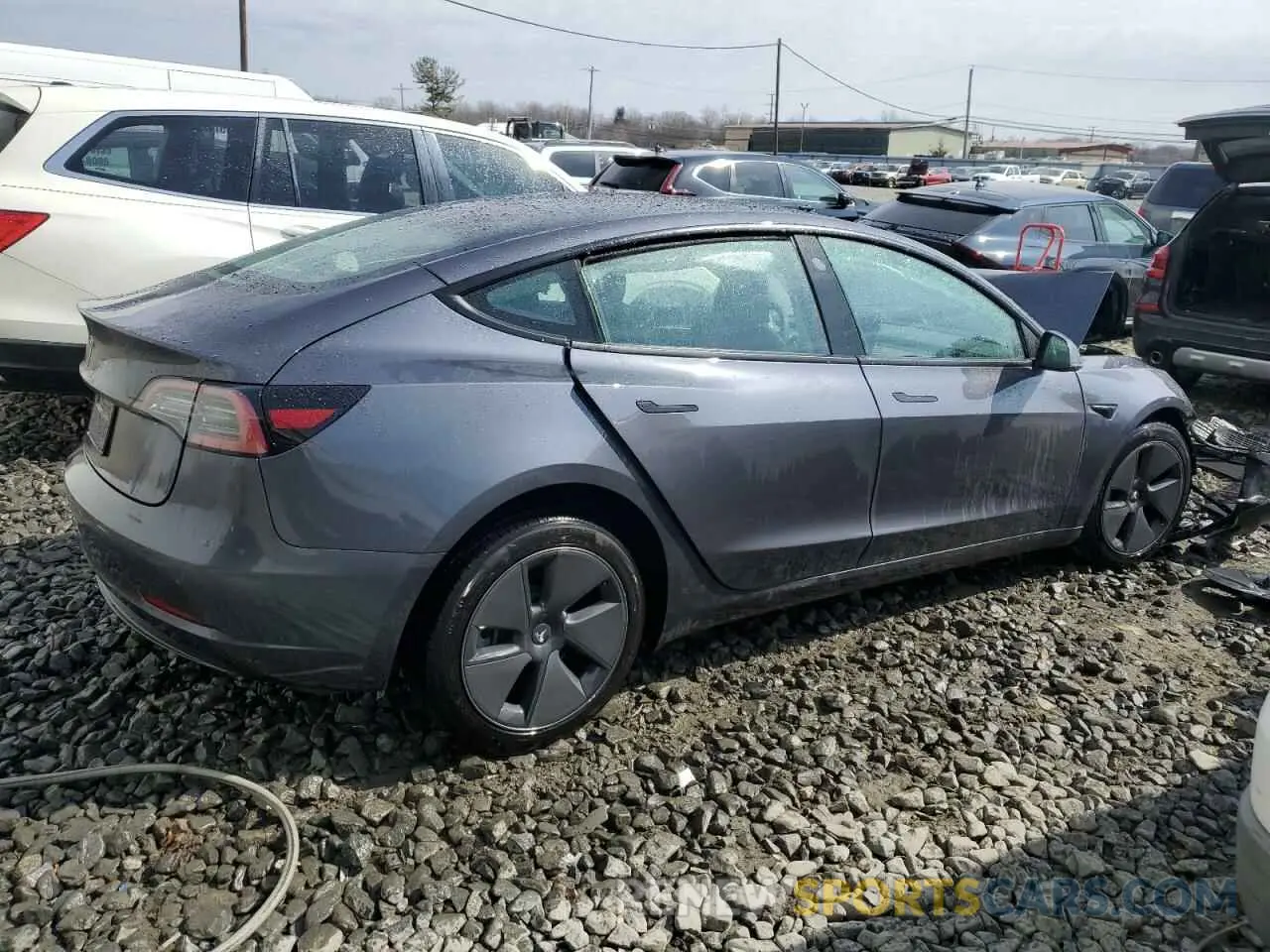 3 fotografías del automóvil dañado 5YJ3E1EA1PF644544 TESLA MODEL 3 2023