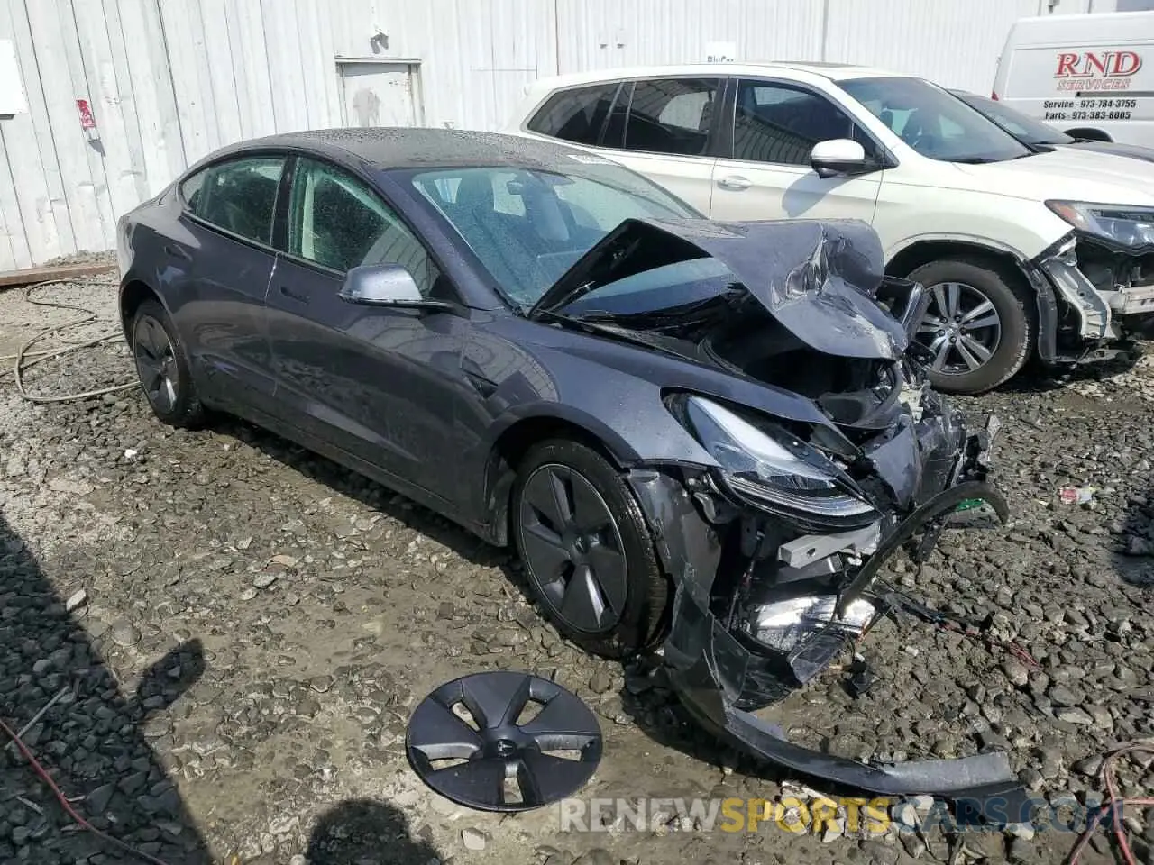 4 fotografías del automóvil dañado 5YJ3E1EA1PF644544 TESLA MODEL 3 2023