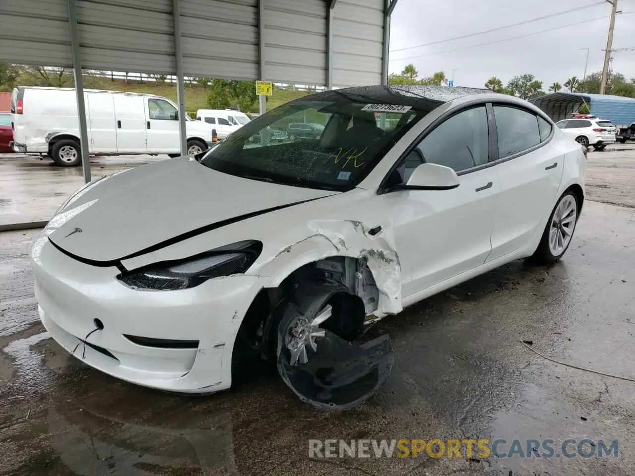 1 fotografías del automóvil dañado 5YJ3E1EA1PF644673 TESLA MODEL 3 2023