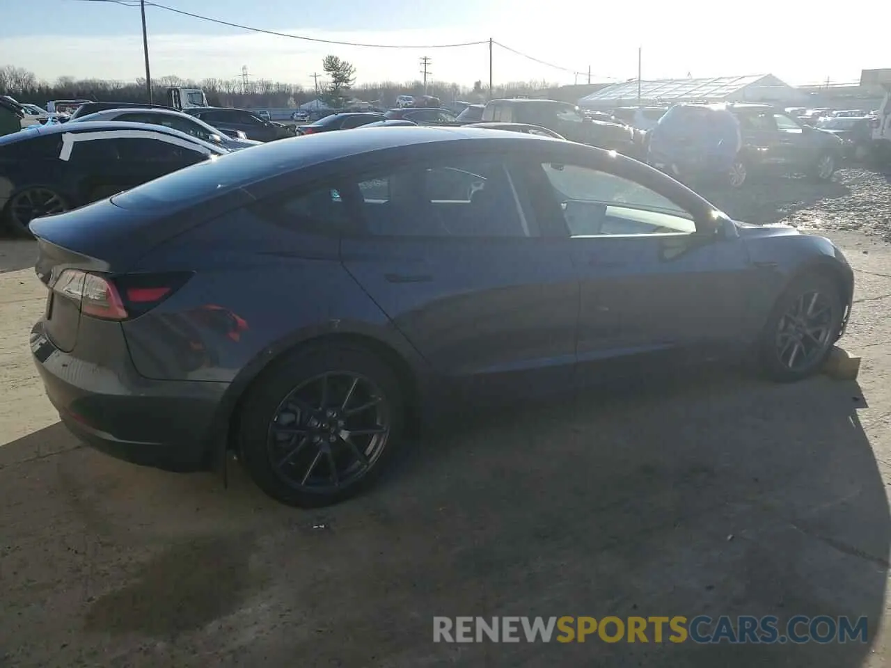 3 fotografías del automóvil dañado 5YJ3E1EA1PF646732 TESLA MODEL 3 2023
