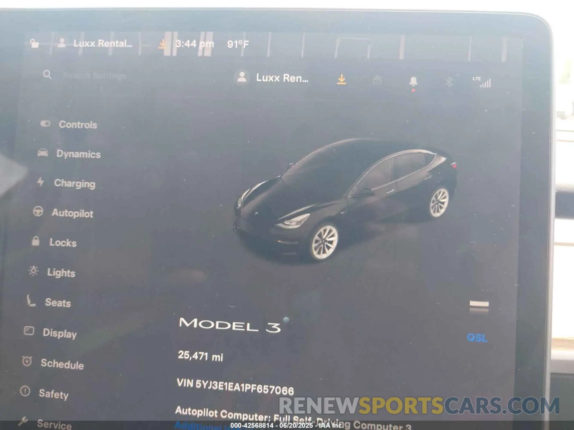 7 fotografías del automóvil dañado 5YJ3E1EA1PF657066 TESLA MODEL 3 2023