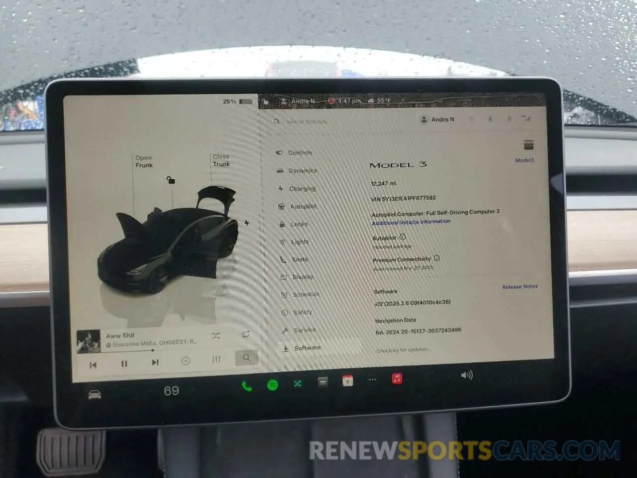 9 fotografías del automóvil dañado 5YJ3E1EA1PF677592 TESLA MODEL 3 2023