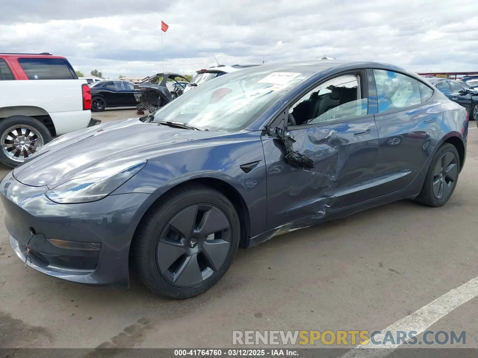 6 fotografías del automóvil dañado 5YJ3E1EA1PF691699 TESLA MODEL 3 2023