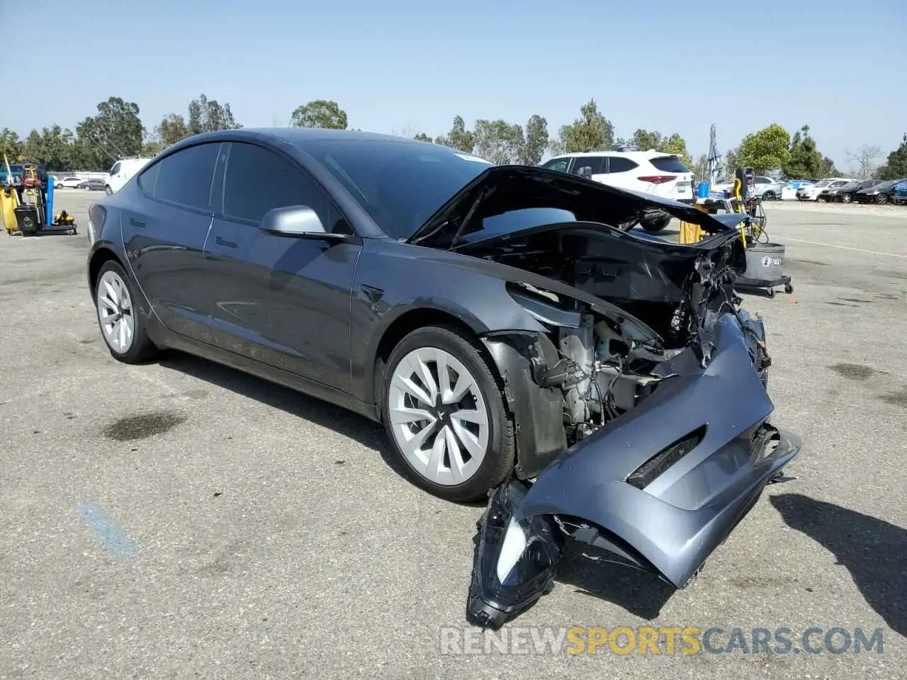 4 fotografías del automóvil dañado 5YJ3E1EA1PF701664 TESLA MODEL 3 2023
