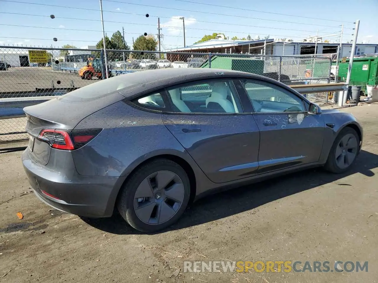 3 fotografías del automóvil dañado 5YJ3E1EA1PF709568 TESLA MODEL 3 2023